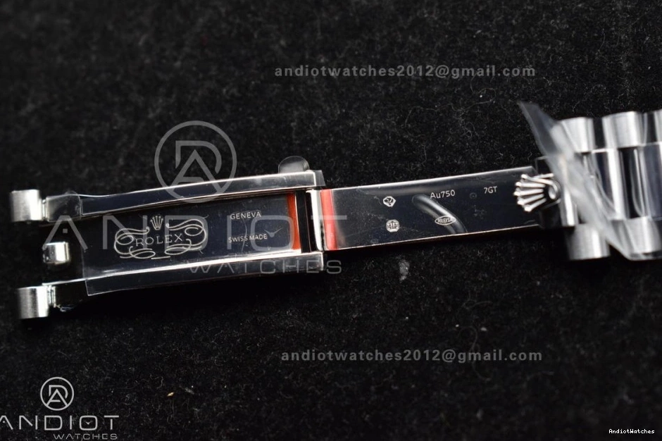 On President Steel Trendsetting Bracelet 40 A3255 GMF 703 V Dial Weighted Markers Tungsten Roman DayDate 904L Blue 0826